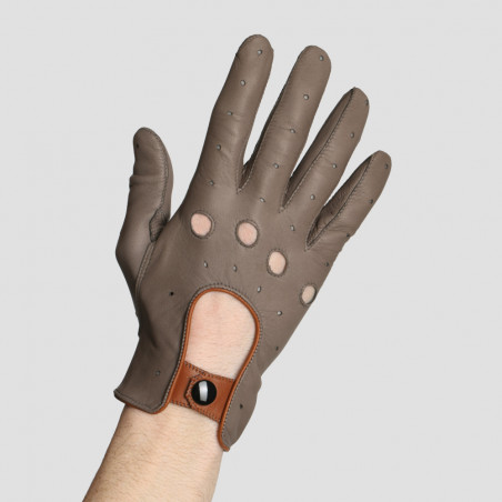 Gant de conduite en cuir pour homme - Le Pilote Lewis Gant de conduite en cuir pour homme - Le Pilote Lewis